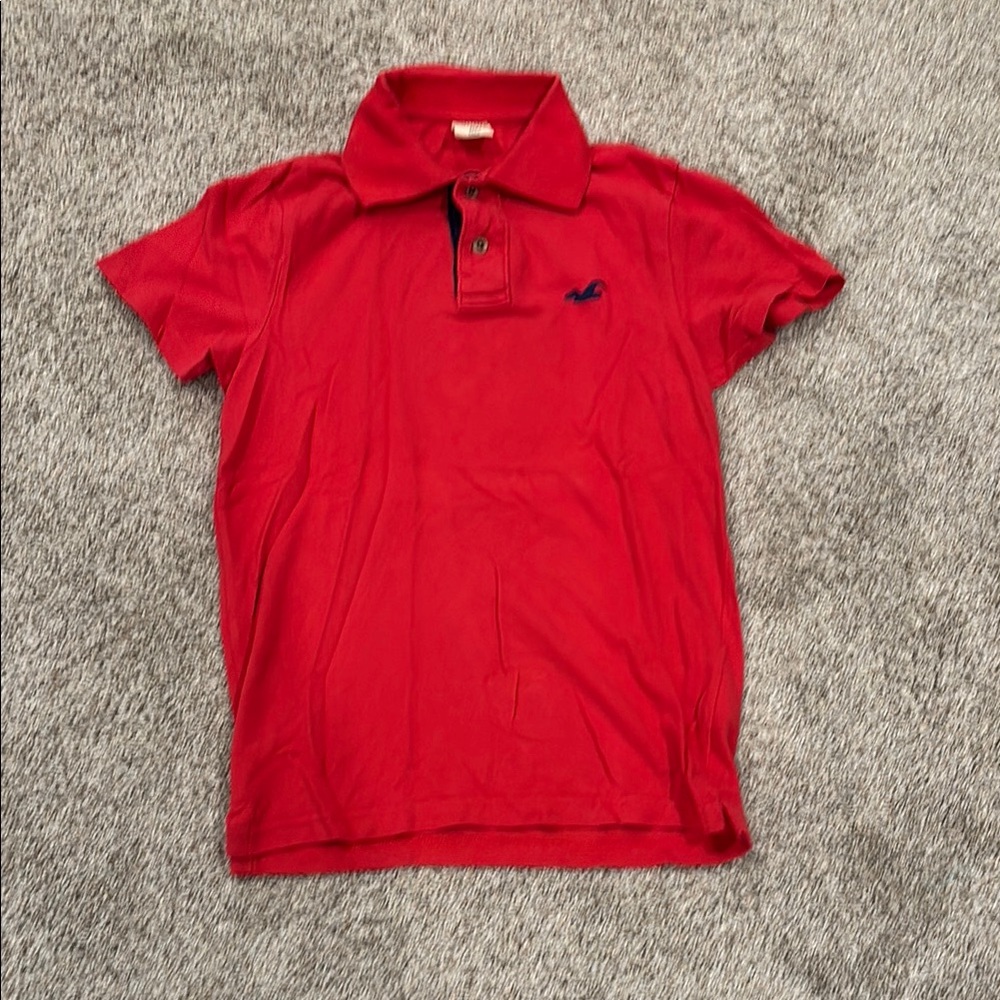 Hollister Red Polo Shirt